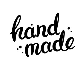 Handmade lettering emblem vector illustration