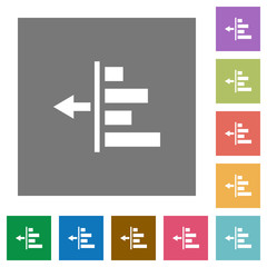 Decrease left indentation of content square flat icons