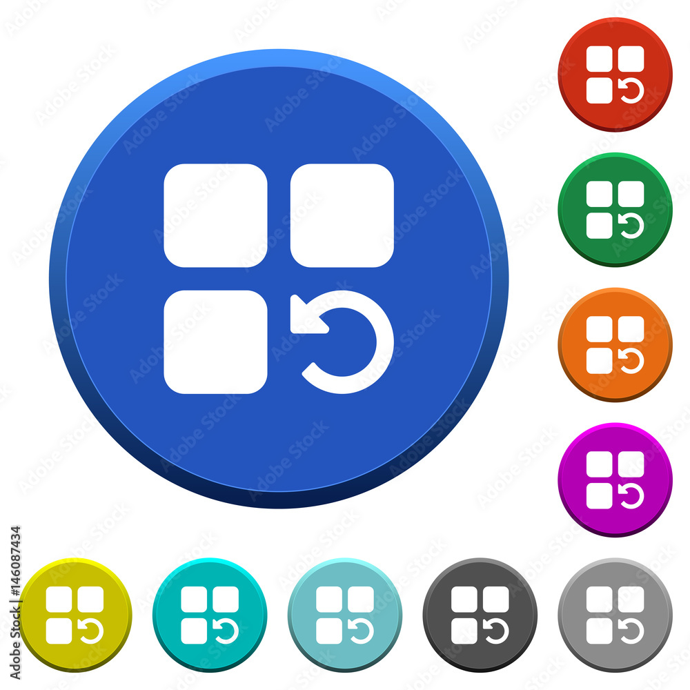 Poster undo component operation beveled buttons
