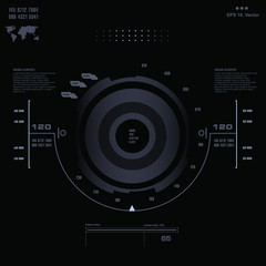 Fototapeta premium Futuristic virtual graphic touch user interface, target