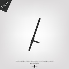 Police baton vector icon