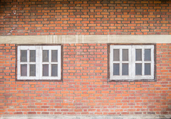 Old brickwall and the window