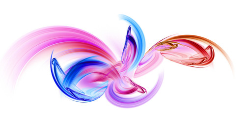 Fototapeta premium Abstrakcjonistyczna fractal ilustracja dla kreatywnie projekta