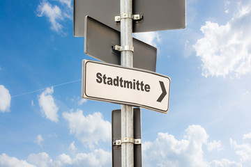 Schild 144 - Stadtmitte