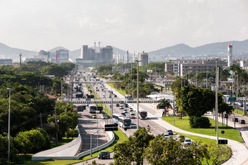 Ayrton Senna Avenue in Barra da Tijuca, Rio de Janeiro, Brazil