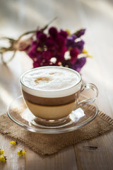 cup of coffee latte macchiato
