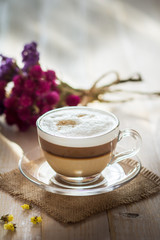cup of coffee latte macchiato