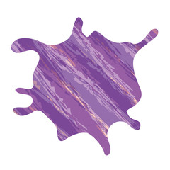 watercolor purple splash icon over white background. colorful design. vector illustration