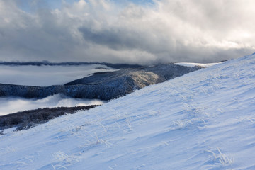 Snow Mountain Landscape 
