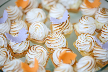 Close up detail of sweets on a candy bar