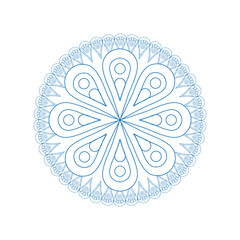 Flower mandala coloring vector design vector illustration