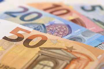 Euro Währung mit Banknote