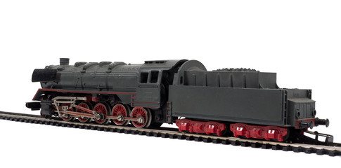 Obraz premium schöne alte modelleisenbahn lokomotive