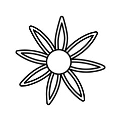 Flower blossom flat icon vector illustration design