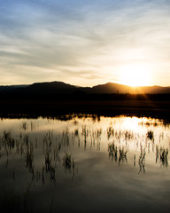 Sunrise over the mountains