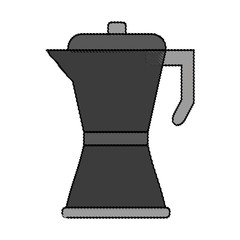 color blurred metallic tea pot for hot drinks vector illustration