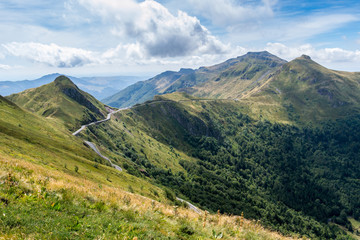Fototapeta na wymiar View of Puy Mary, Auvergne, France