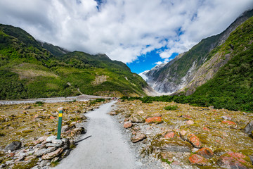 Track at Franz Josef Glacier, Located in Westland Tai Poutini National Park on the West Coast of...
