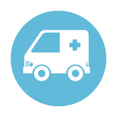 ambulance car isolated icon vector illustration design