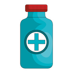 medicine bottle isolated icon vector illustration design