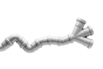 Grey drain pipe