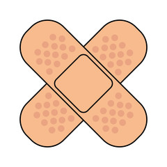cure band medical isolated icon vector illustration design