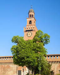 sforza castle in the city of milan