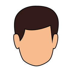 young man avatar character vector illustration design