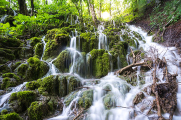 Waterfalls in forest