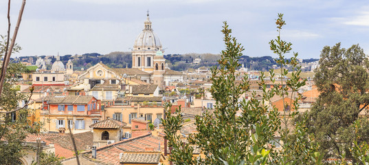 Fototapeta premium Panorama of the historical part of Rome.Italy