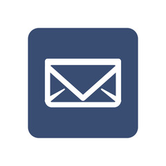 Email or mail symbol flat vector illustration design