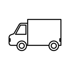 truck vehicle isolated icon vector illustration design