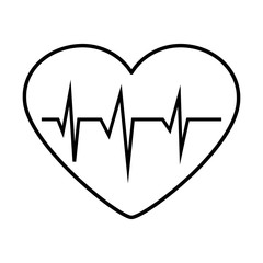 heart cardio isolated icon vector illustration design