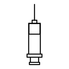 injection syringe isolated icon vector illustration design
