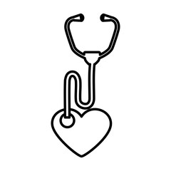 stethoscope medical isolated icon vector illustration design