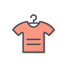 T-shirt Web Ecommerce Colored Icon