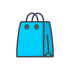 Shopping Bag Ecommerce Colored Icon