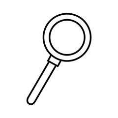 magnifying glass isolated icon vector illustration design