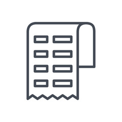 Check ecommerce line icon