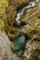 Scenic Mostnice gorge near Bohinj lake in Slovenia