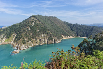 Naklejka premium For the pechon tip in Pesues, Cantabria