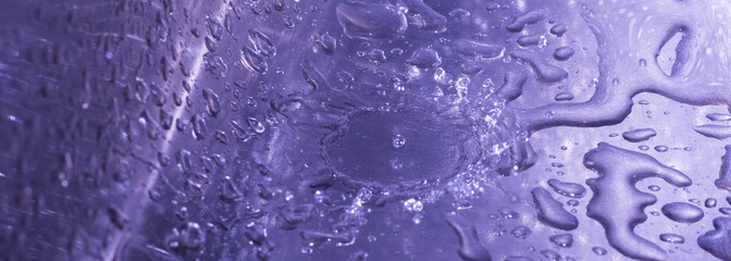 Wasserspritzer Panorama in Farbe