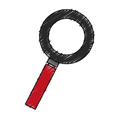 magnifying glass isolated icon vector illustration design
