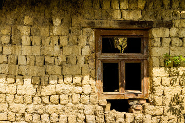 Abandoned old houses in villages in the south-west of Ukraine
