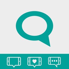 comment icon stock vector illustration flat design