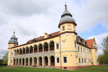 Fototapeta na wymiar The historic Castle Krobielowice in Silesia, Poland