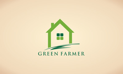 green farmer landscape logo