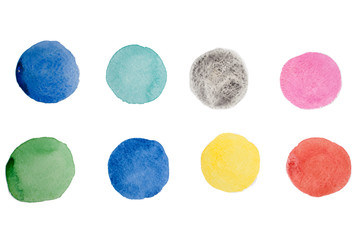 Abstract watercolor art hand paints