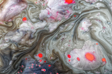 Abstract background created from milk and color