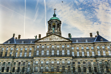 Fototapeta na wymiar Royal Palace Town Hall Amsterdam Holland Netherlands